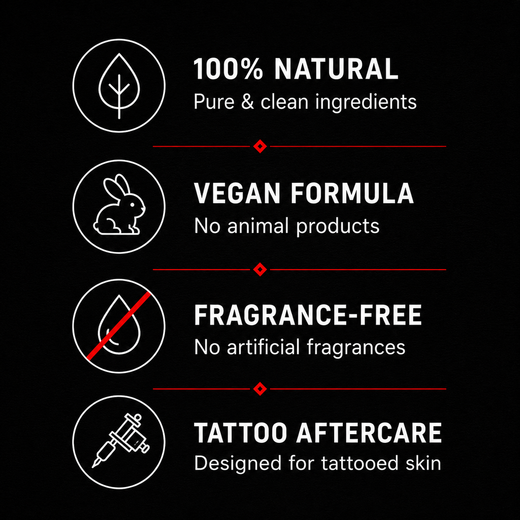 PREMIUM TATTOO BALM - high end skincare for tattooed skin