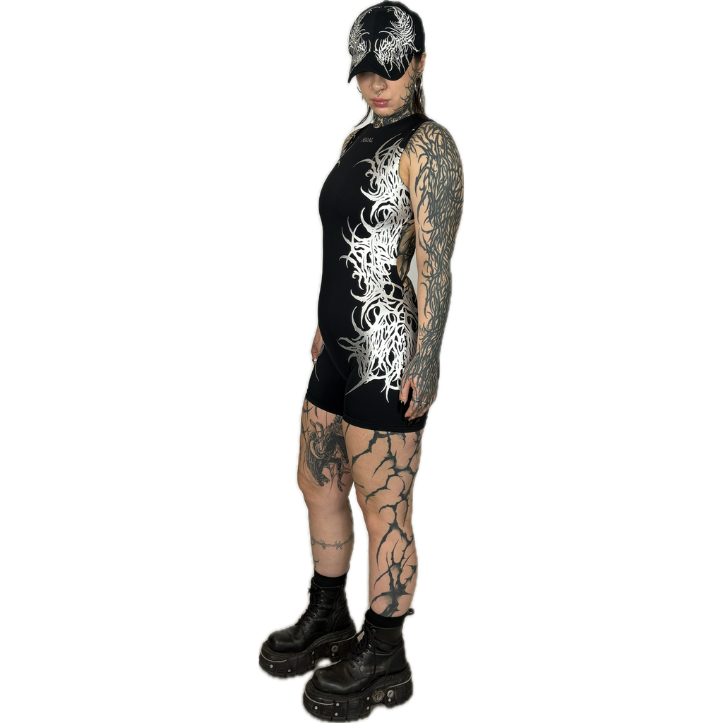 CONSUMED x FERAL - TRIBAL ROMPER SILVER I UNISEX