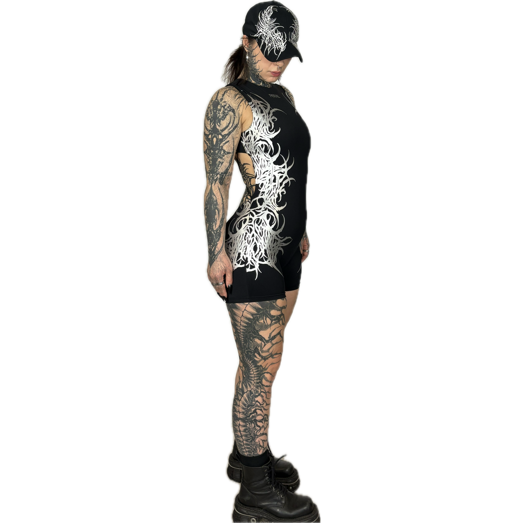 CONSUMED x FERAL - TRIBAL ROMPER SILVER I UNISEX
