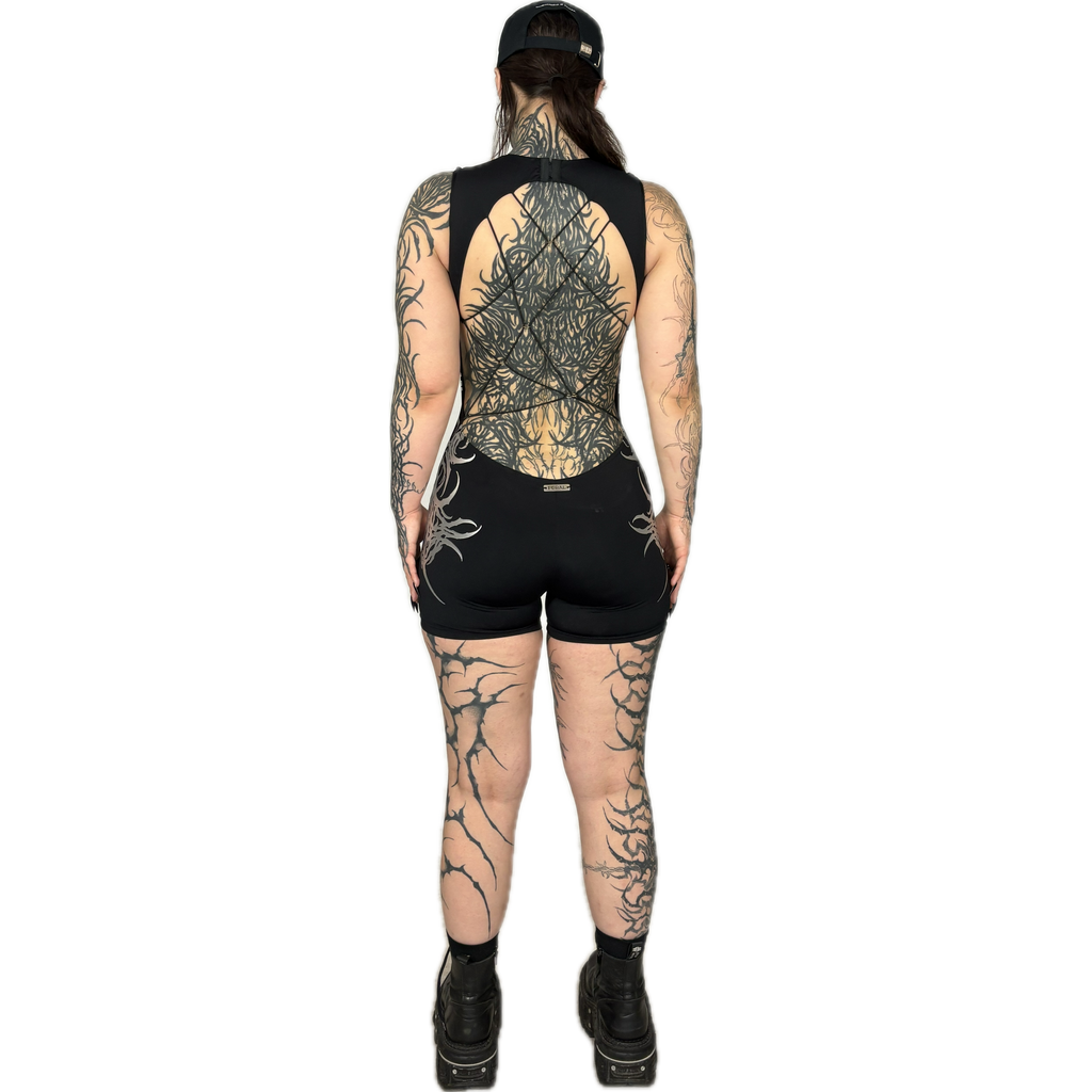 CONSUMED x FERAL - TRIBAL ROMPER SILVER I UNISEX