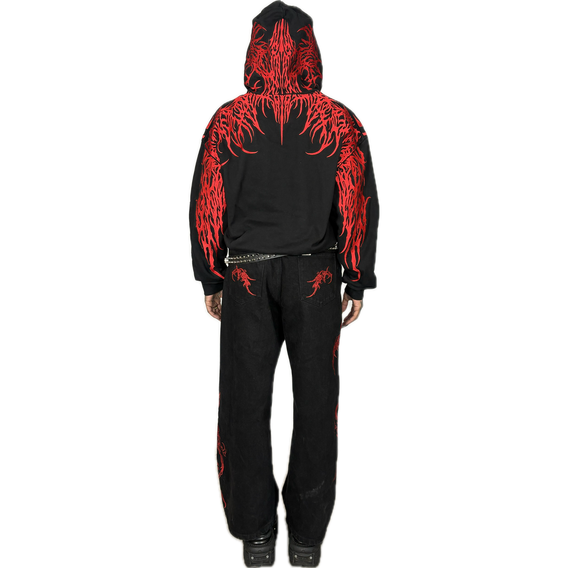 CONSUMED x FERALCLO - TRIBAL HOODIE I UNISEX