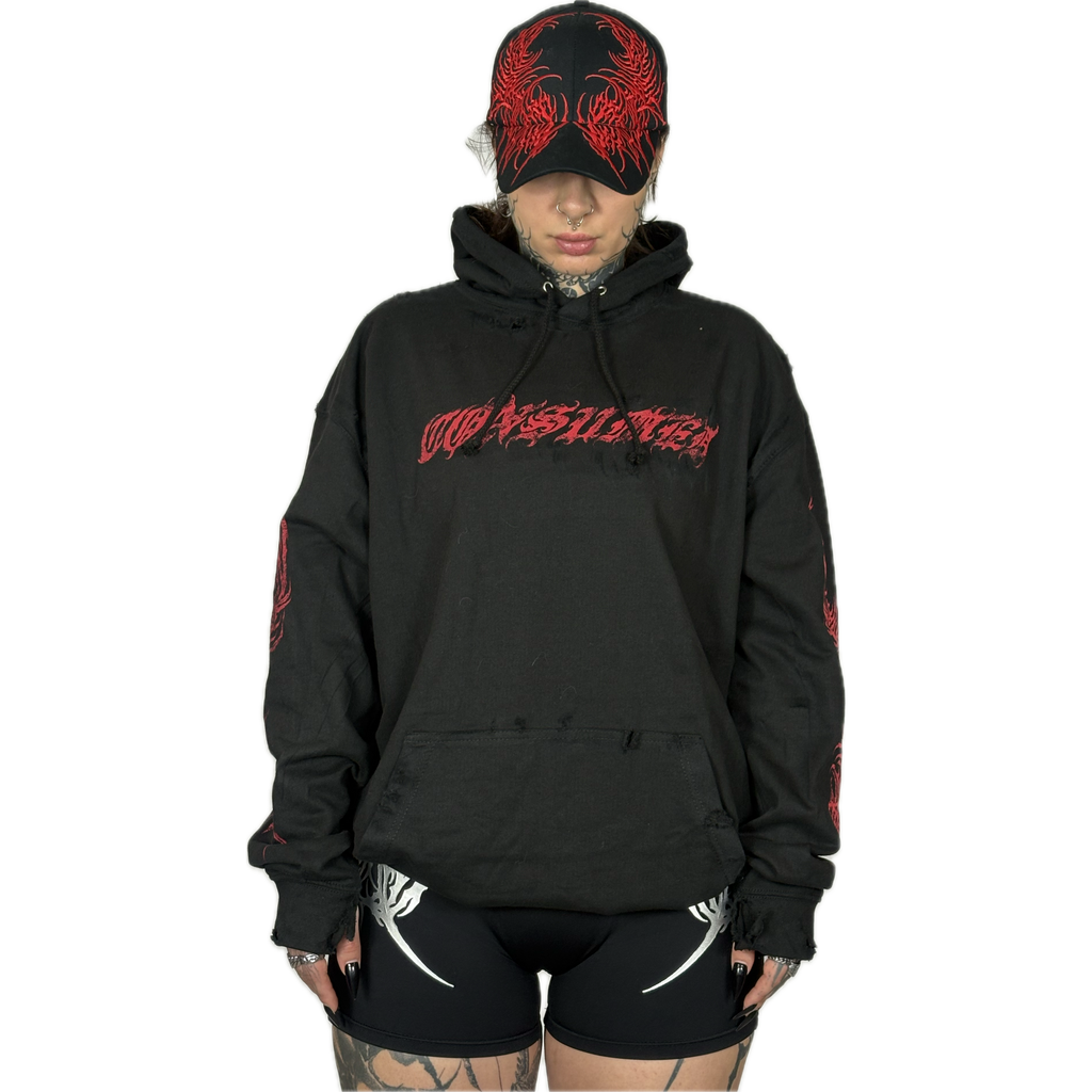 SIGNATURE CHAOS - DISTRESSED HOODIE I UNISEX