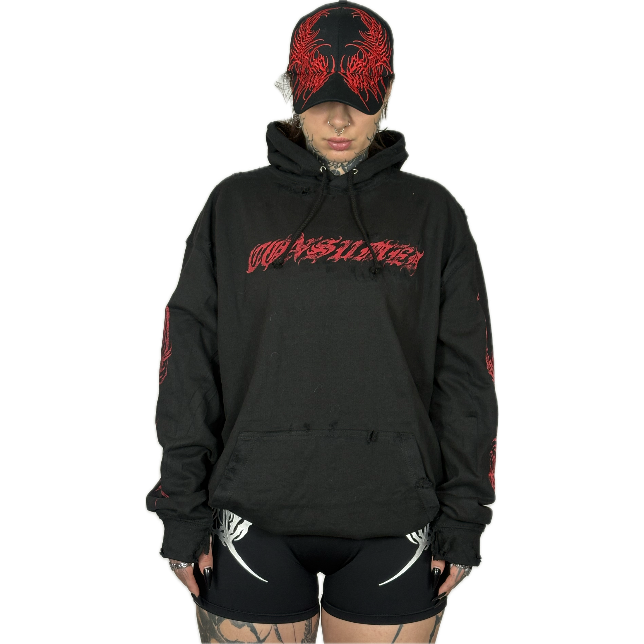 SIGNATURE CHAOS - DISTRESSED HOODIE I UNISEX