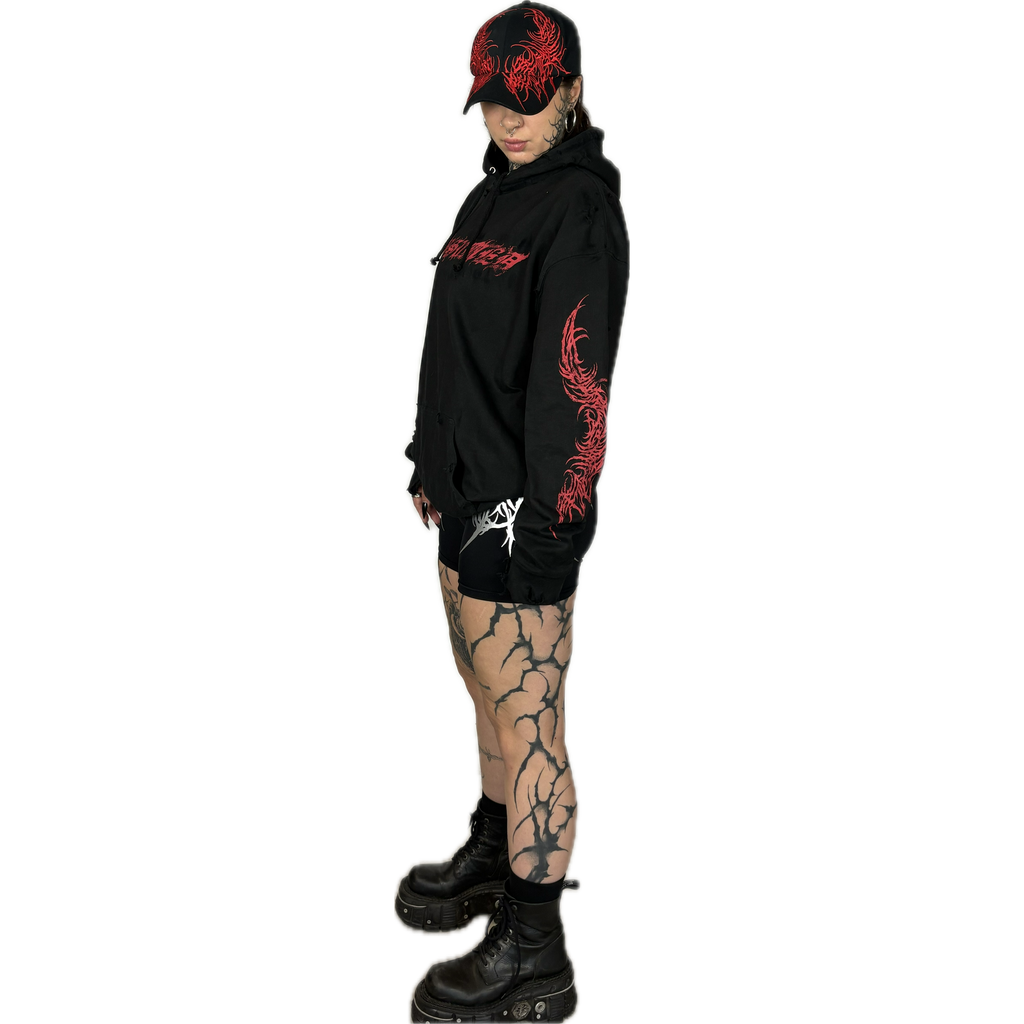 SIGNATURE CHAOS - DISTRESSED HOODIE I UNISEX