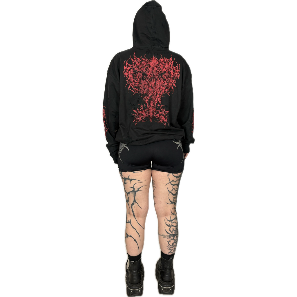 SIGNATURE CHAOS - DISTRESSED HOODIE I UNISEX