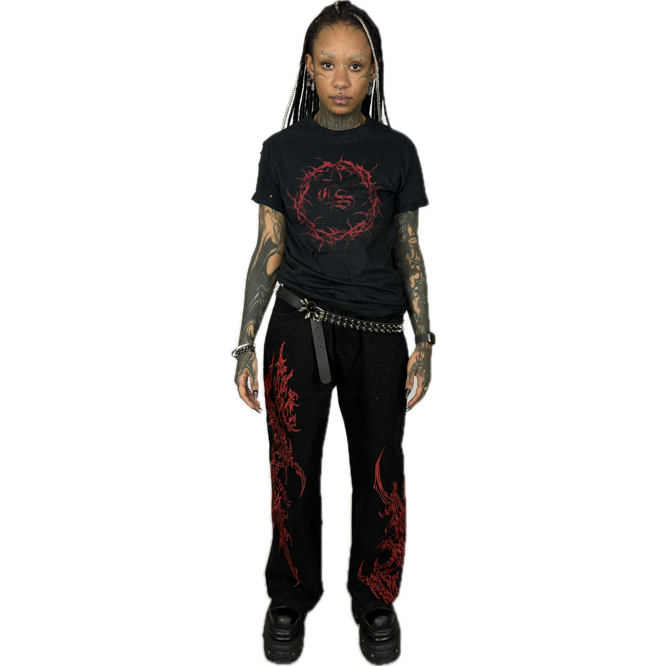 CROWN OF THORNS - DISTRESSED SHIRT  I  UNISEX