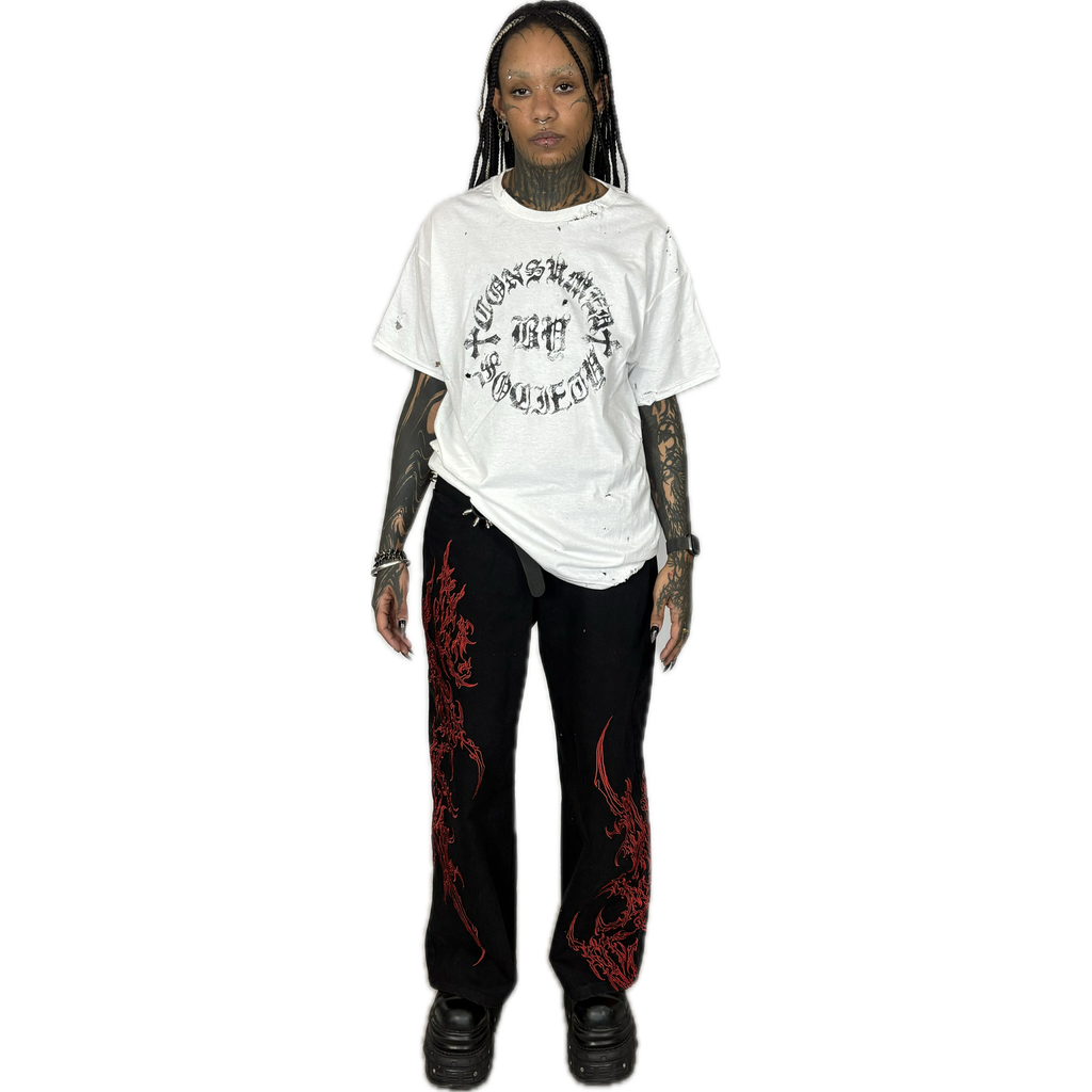 CONSUMED by SOCIETY - DISTRESSED T-SHIRT  I  UNISEX