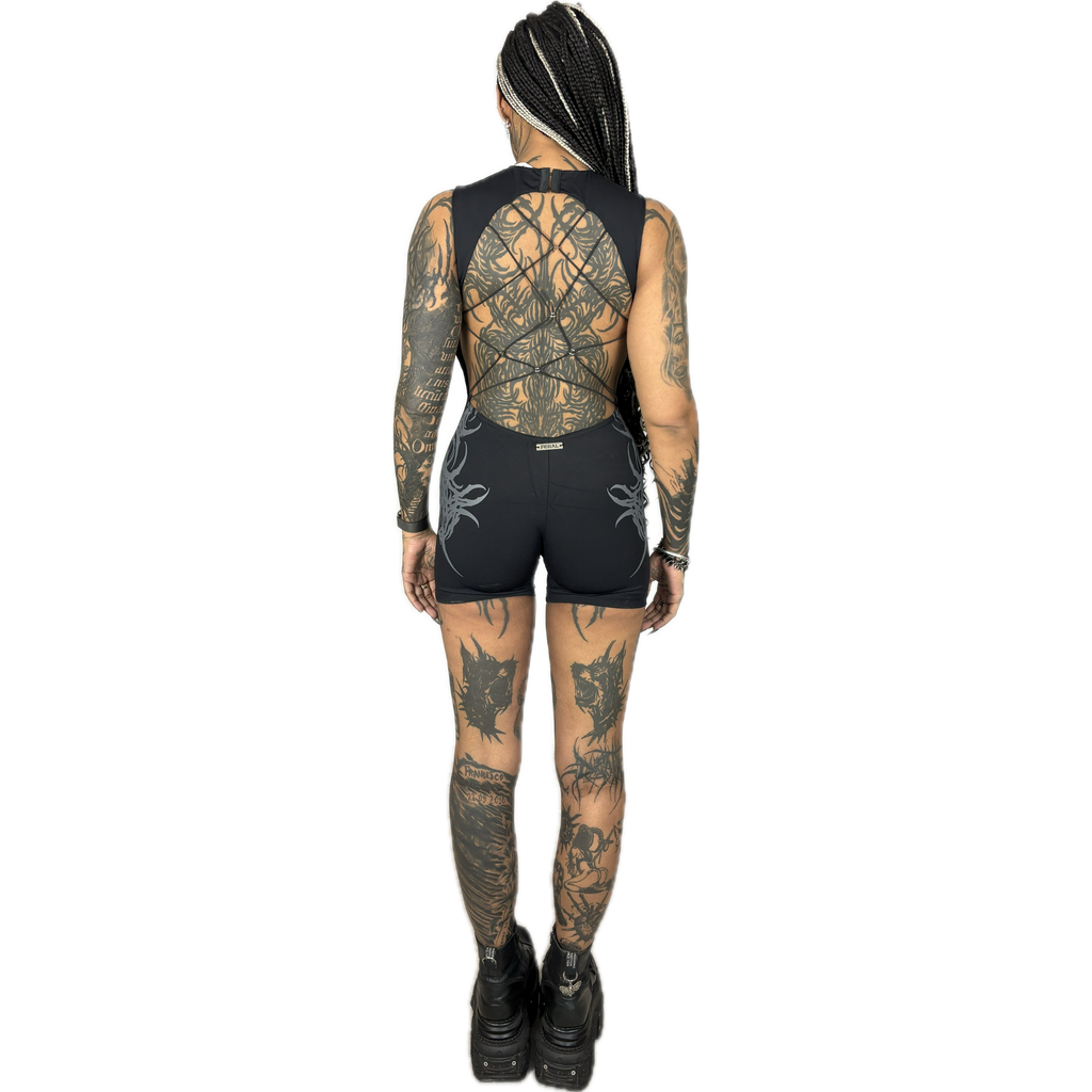 CONSUMED x FERAL - TRIBAL ROMPER GREY I UNISEX
