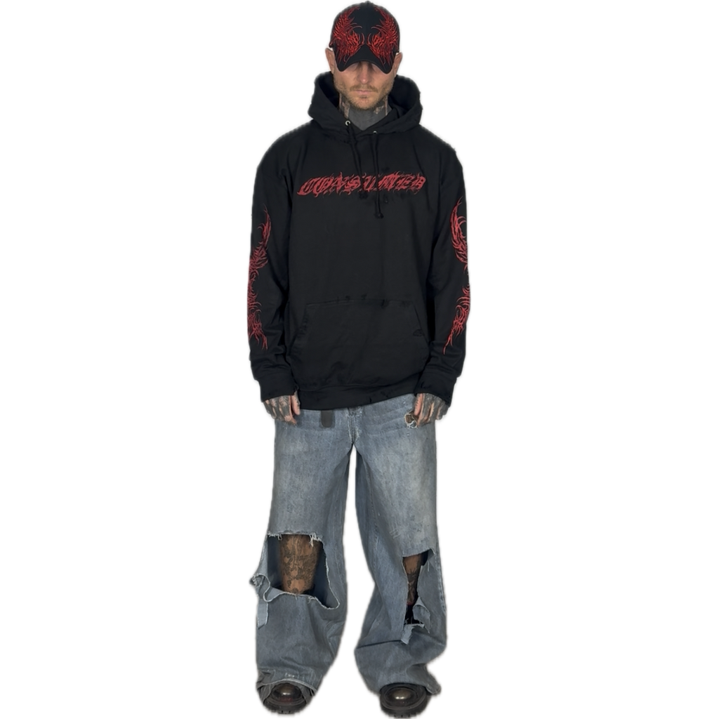 SIGNATURE CHAOS - DISTRESSED HOODIE I UNISEX