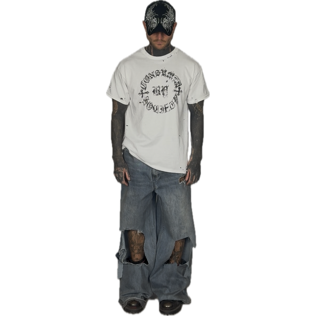 CONSUMED by SOCIETY - DISTRESSED T-SHIRT  I  UNISEX