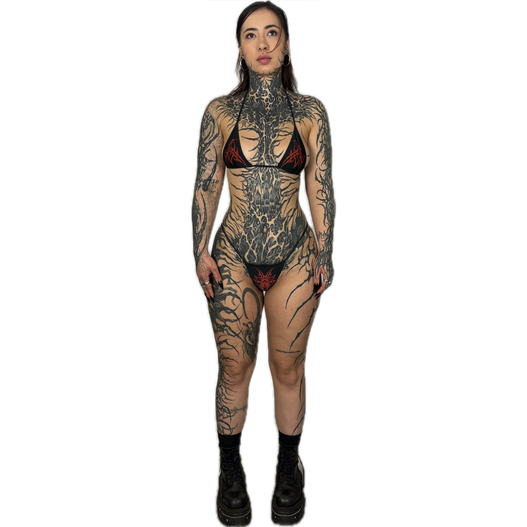 CONSUMED x BUBBLEGUM - neo tribal bikini