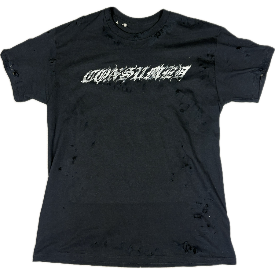 CONSUMED SIGNATURE - DISTRESSED SHIRT WHITE DRAGON I UNISEX