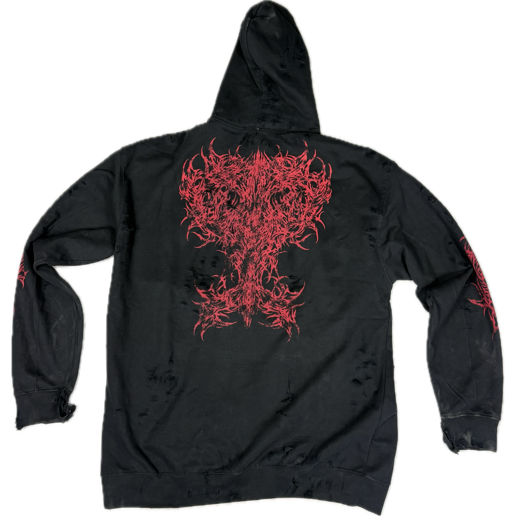 SIGNATURE CHAOS - DISTRESSED HOODIE I UNISEX