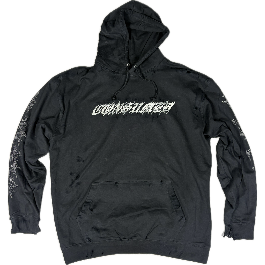 SIGNATURE GOTHIC - DISTRESSED HOODIE I UNISEX