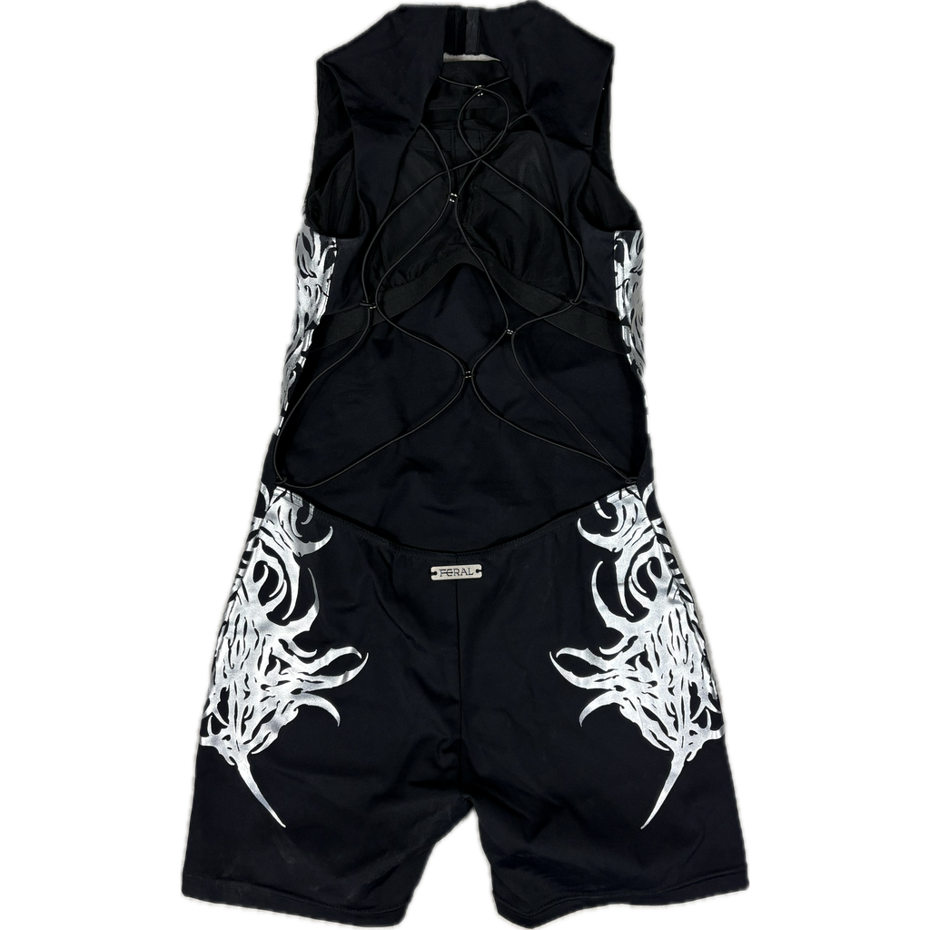 CONSUMED x FERAL - TRIBAL ROMPER SILVER I UNISEX