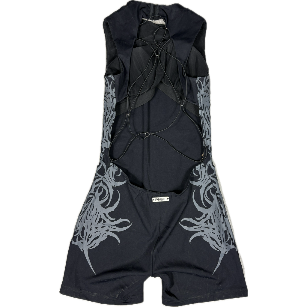 CONSUMED x FERAL - TRIBAL ROMPER GREY I UNISEX