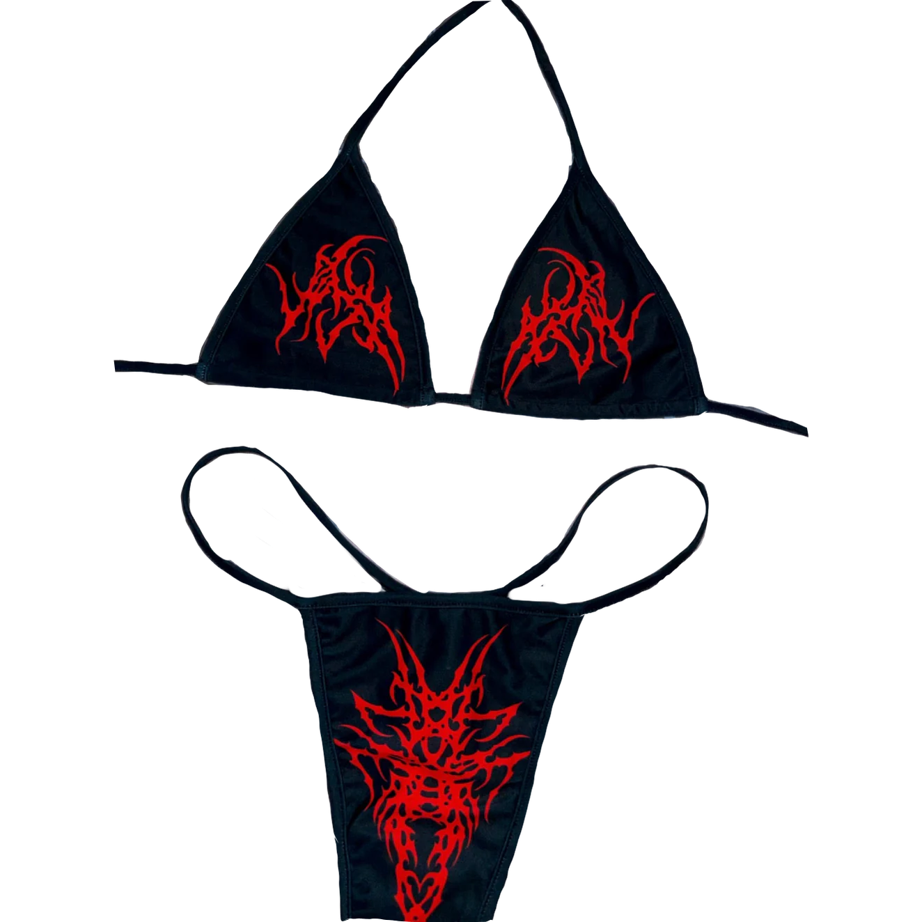 CONSUMED x BUBBLEGUM - neo tribal bikini