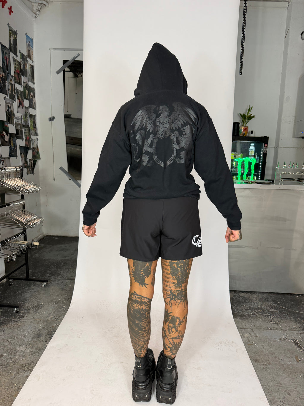 CONSUMED - C S - BLACK EAGLE Zip Up Hoodie