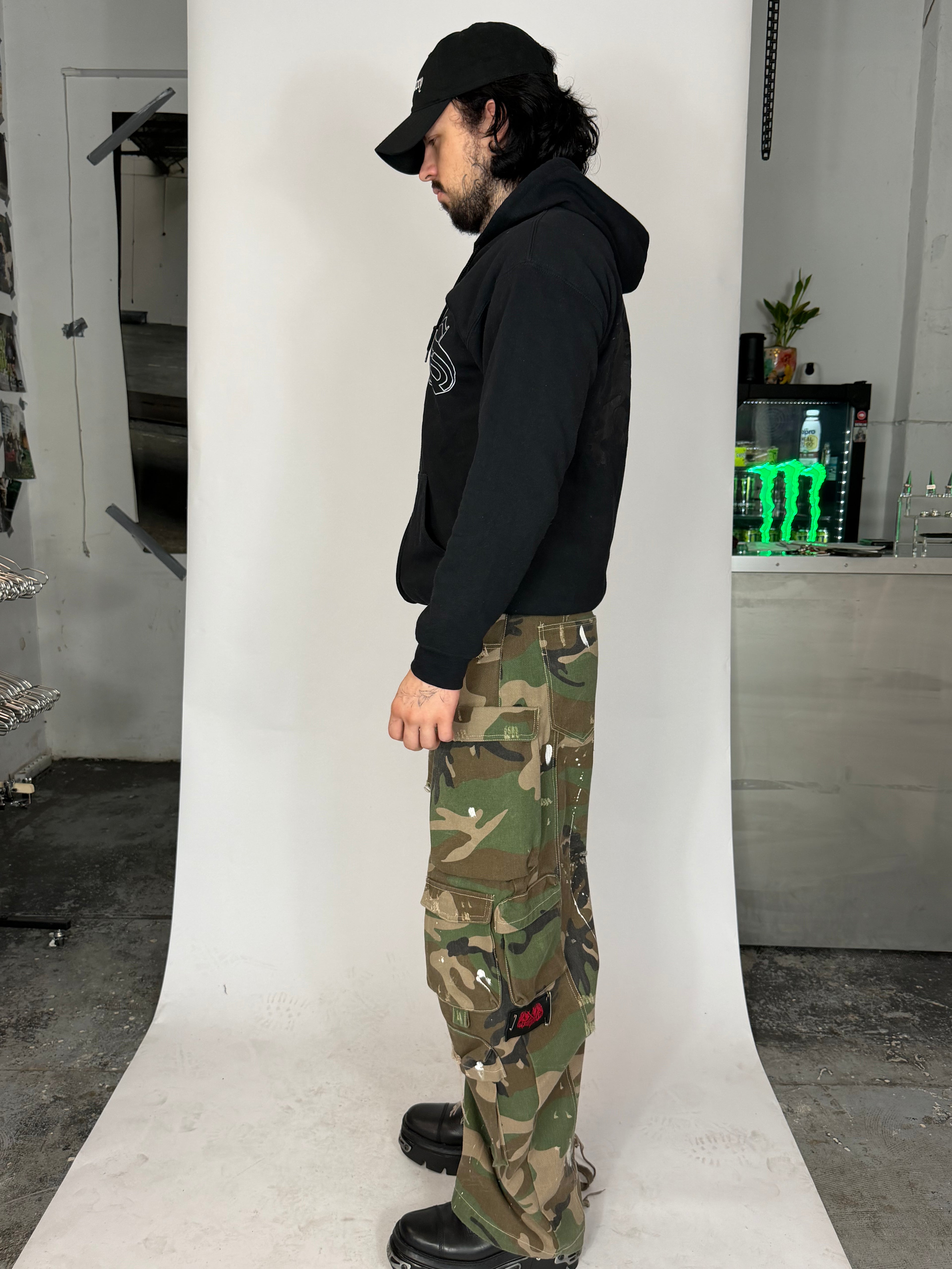 CONSUMED - C S - BLACK EAGLE Zip Up Hoodie