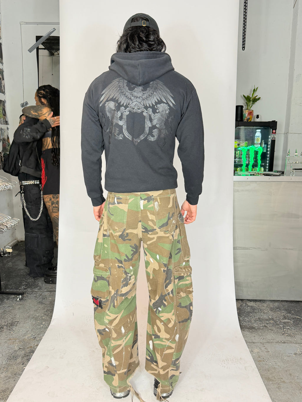 CONSUMED - C S - BLACK EAGLE Zip Up Hoodie