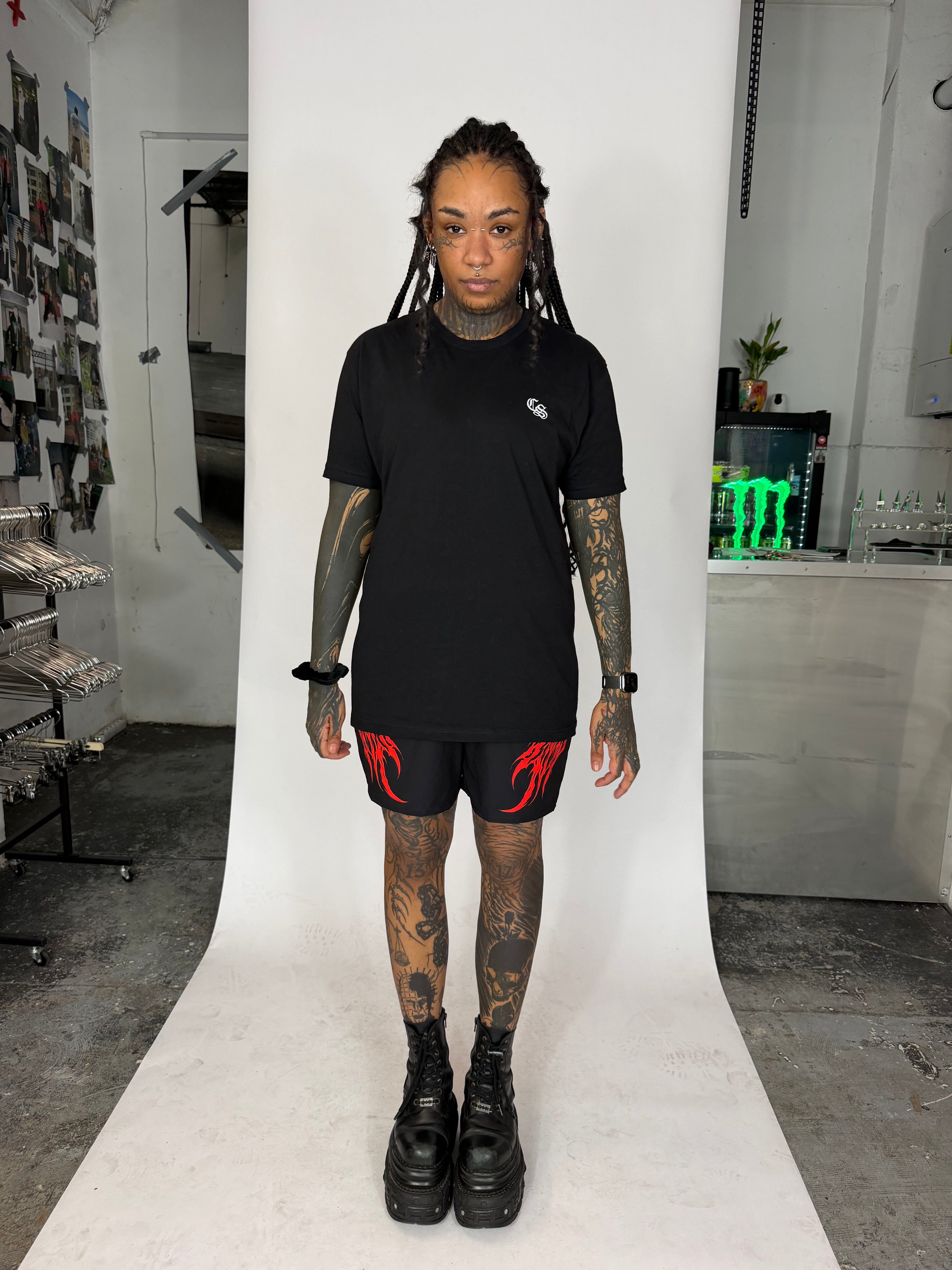 CONSUMED - Double Fire - Athletic Shorts